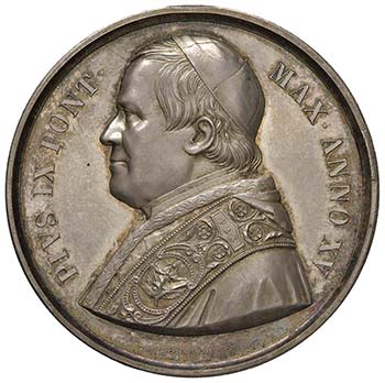 Pio IX (1846-1870) Medaglia A. XV ... 