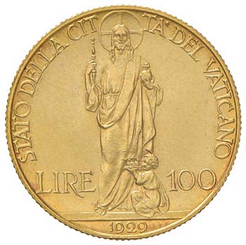 PIO XI (1922-1938) 100 Lire 1929 ... 