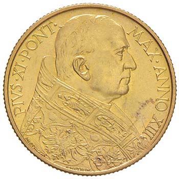 PIO XI (192-1938) 100 Lire 1934 A. ... 