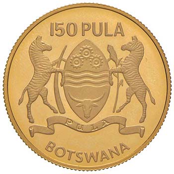 BOTSWANA 150 Pula 1976 10th ... 