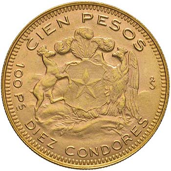 CILE 100 Pesos 1947 – Fr. 54 AU ... 