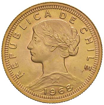 CILE 100 Pesos 1968 – Fr. 54 AU ... 