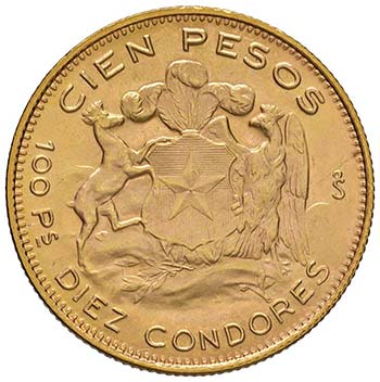 CILE 100 Pesos 1968 – Fr. 54 AU ... 