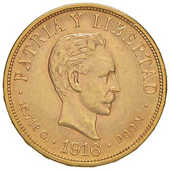 CUBA 10 Pesos 1916 – KM 20; Fr. ... 