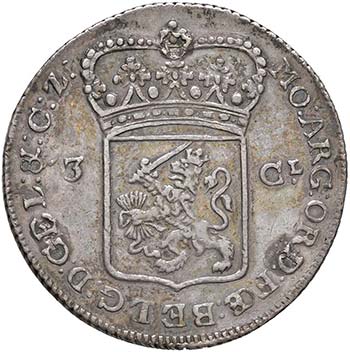 INDONESIA 3 Gulden 1786 – KM 54 ... 