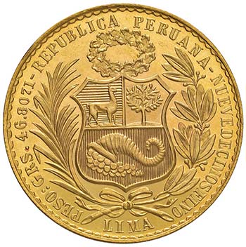PERU 100 Soles Oro 1950 – KM 231 ... 