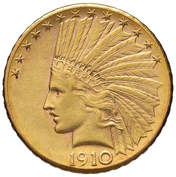 USA 10 Dollari 1910 D – Fr. 168 ... 