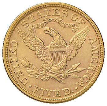 USA 5 Dollari 1906 – Fr. 143 AU ... 