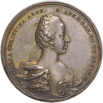 AUSTRIA Medaglia 1766 Matrimonio ... 
