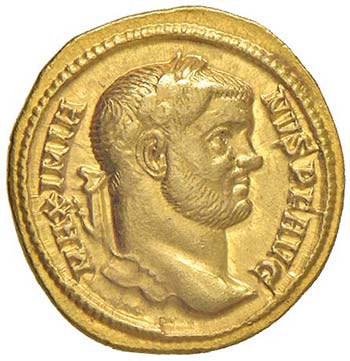Massimiano (286-305) Aureo – ... 