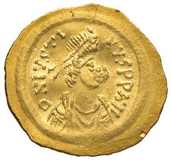 Giustino I (565-578) Tremisse ... 