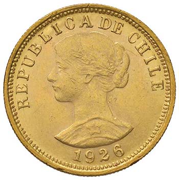 CILE 50 Pesos 1926 - KM 169 AU (g ... 