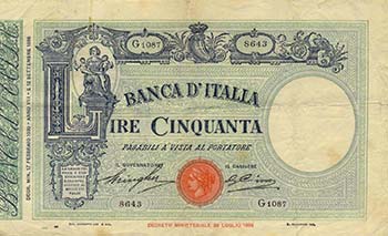 CARTAMONETA Banca d’Italia - 50 ... 