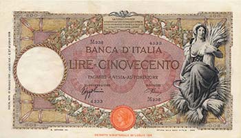 CARTAMONETA Banca d’Italia - 500 ... 