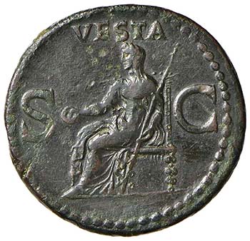Caligola (37-41) Asse - Testa a s. ... 