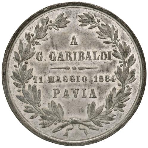 PAVIA Medaglia 1884 A G. Garibaldi ... 
