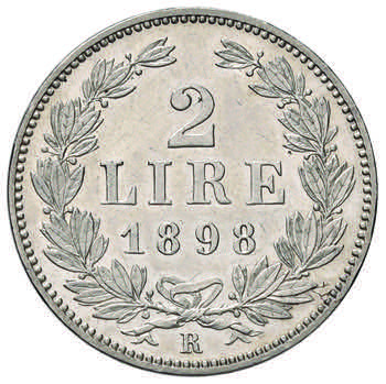 SAN MARINO 2 lire 1898 – Gig. 25 ... 