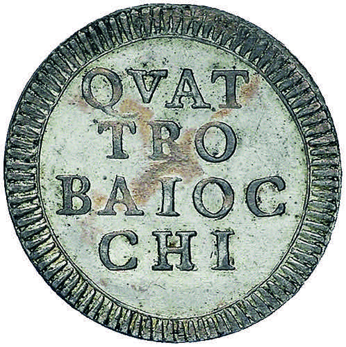 Pio VI (1774-1799) 4 Baiocchi 1793 ... 