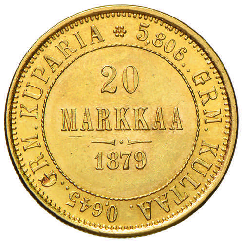 FINLANDIA 20 Markkaa 1879 – Fr. ... 