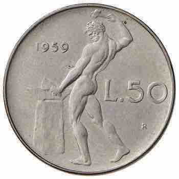 REPUBBLICA ITALIANA 50 Lire 1959 - ... 