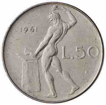 REPUBBLICA ITALIANA 50 Lire 1961 - ... 