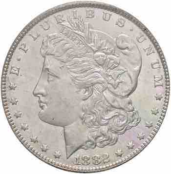 USA Dollar 1882 CC - AG In slab ... 