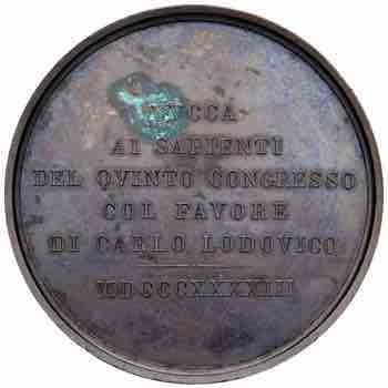 LUCCA Medaglia 1843 Congresso ... 