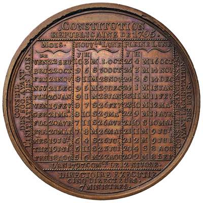 Medaglia 1796 Calendario ... 