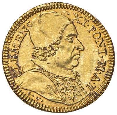 Clemente XI (1700-1721) Doppia ... 