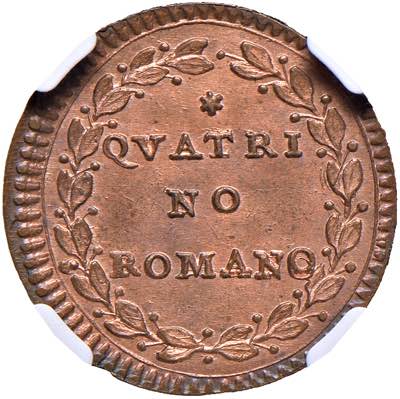 Pio VI (1774-1799) Quattrino A. IX ... 