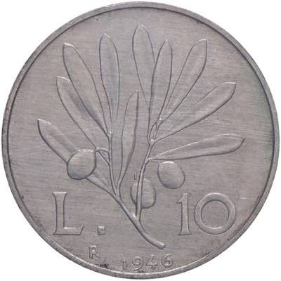 REPUBBLICA ITALIANA 10 Lire 1946 - ... 