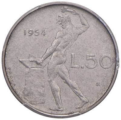 REPUBBLICA ITALIANA 50 Lire 1954 ... 