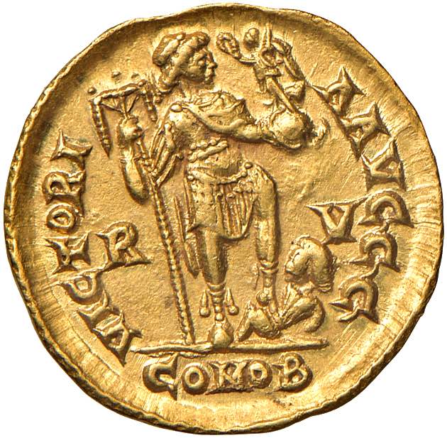 Onorio (393-423) Solido (Ravenna, ... 