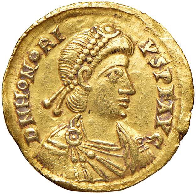 Onorio (393-423) Solido (Ravenna, ... 