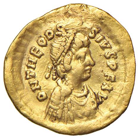 Teodosio II (408-450) Tremisse - ... 