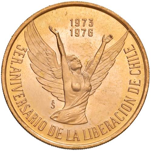 CILE 100 Pesos 1976 - KM 213 AU (g ... 
