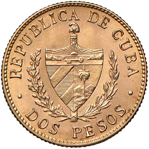 CUBA 2 Pesos 1916 - KM 17 AU (g ... 