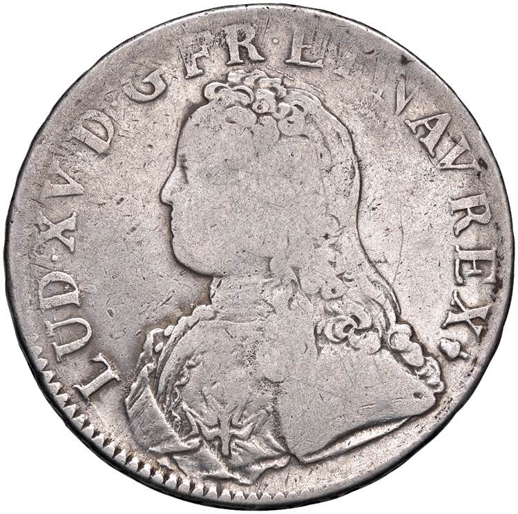 FRANCIA Luigi XV (1715-1774) Ecu ... 