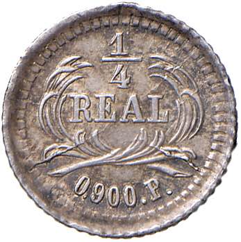 GUATEMALA Quarto di real 1876 - AG ... 