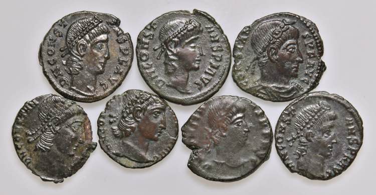 Lotto di 7 bronzi romani da ... 