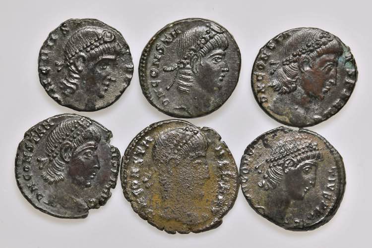 Lotto di 6 bronzi romani da ... 