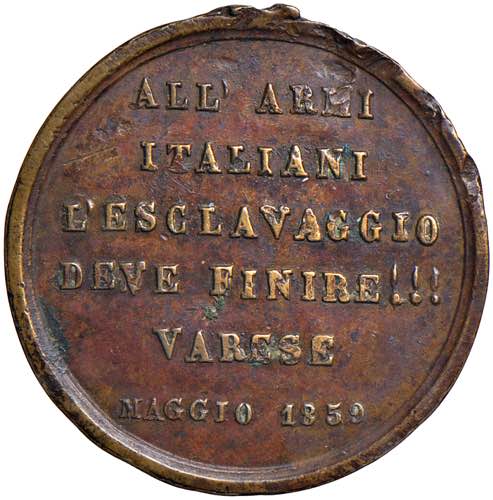 Giuseppe Garibaldi Medaglia 1859 ... 