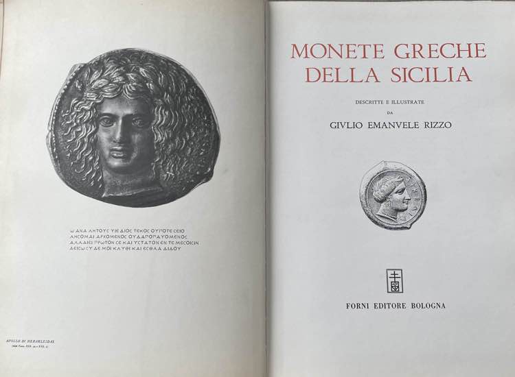 G. E. Rizzo, Monete greche della ... 