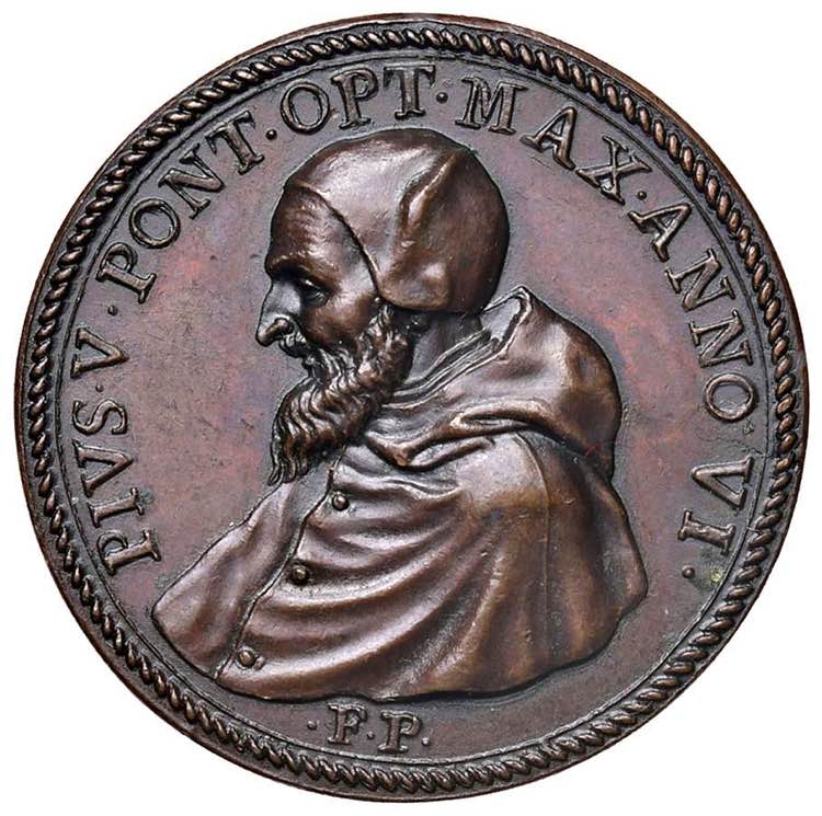Pio V (1566-1572) Medaglia A. VI ... 