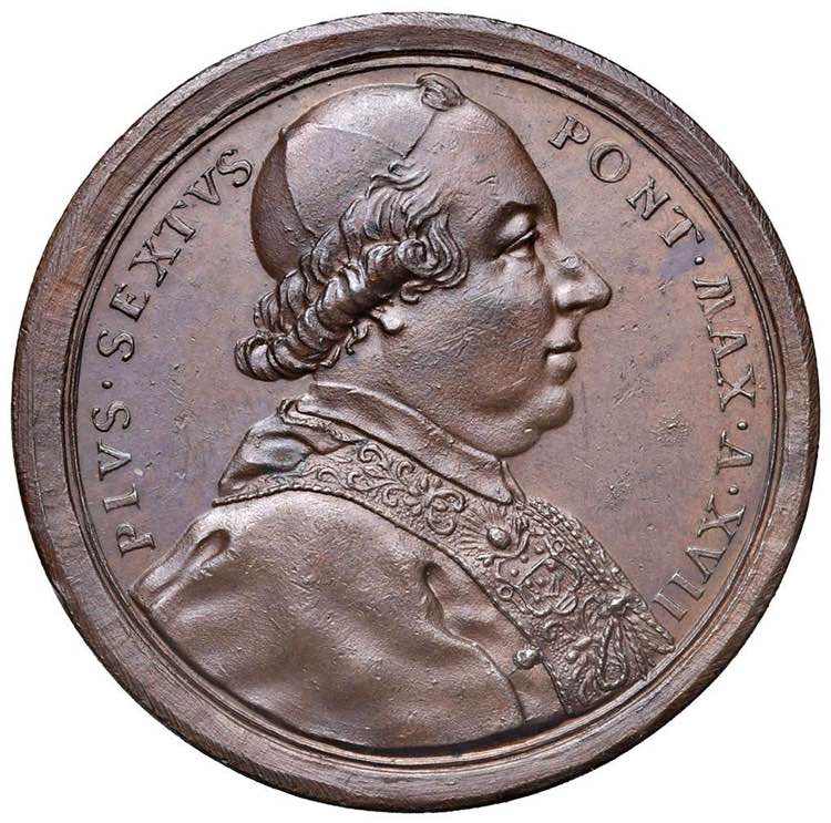 Pio VI (1775-1799) Medaglia 1775 ... 