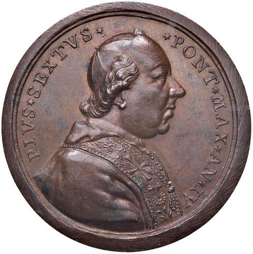 Pio VI (1775-1799) Medaglia A. IV ... 