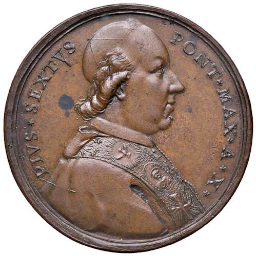 Pio VI (1775-1799) Medaglia A. X ... 