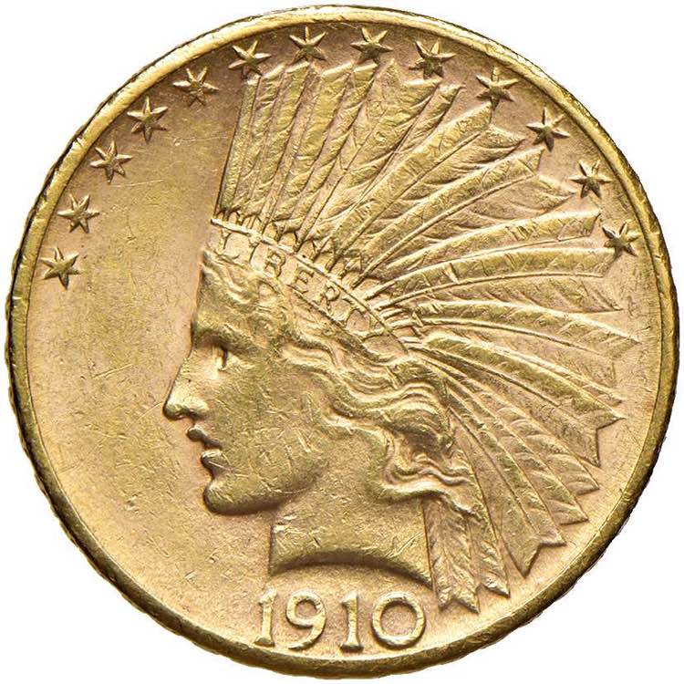 USA 10 Dollari 1910 - KM 130 AU (g ... 
