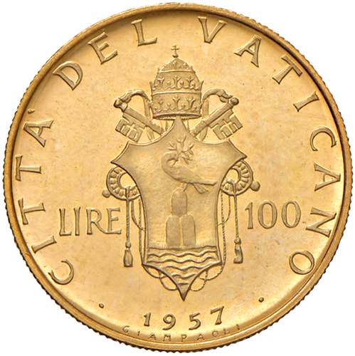    Pio XII (1939-1958) 100 Lire ... 
