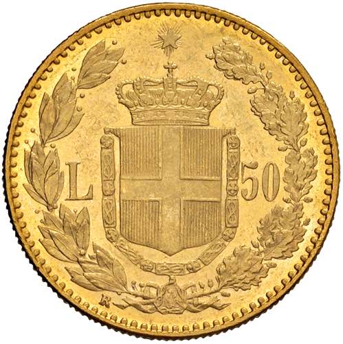    Umberto I (1878-1900) 50 Lire ... 